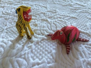 wooden animal souvenirs